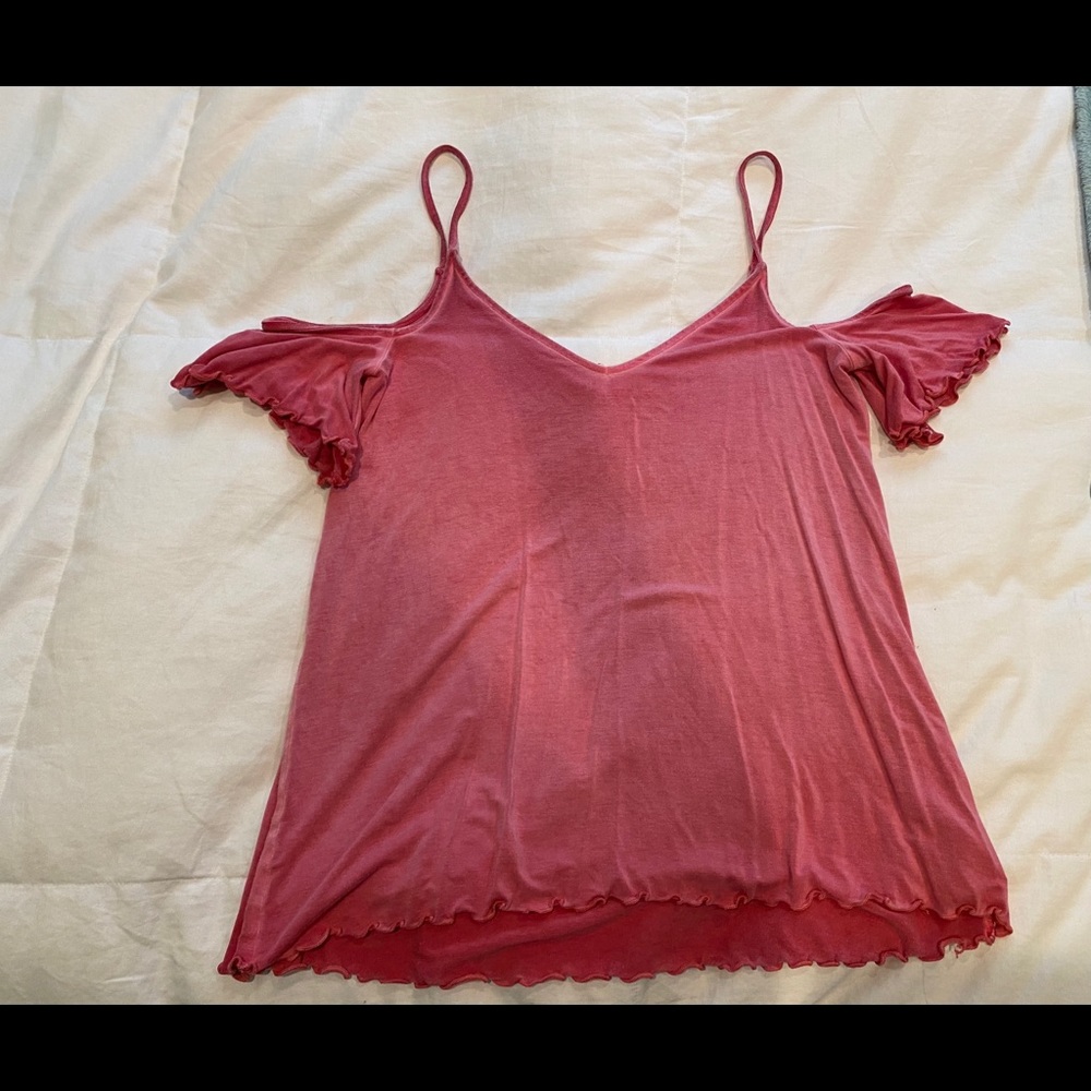 American Eagle off the shoulder top.